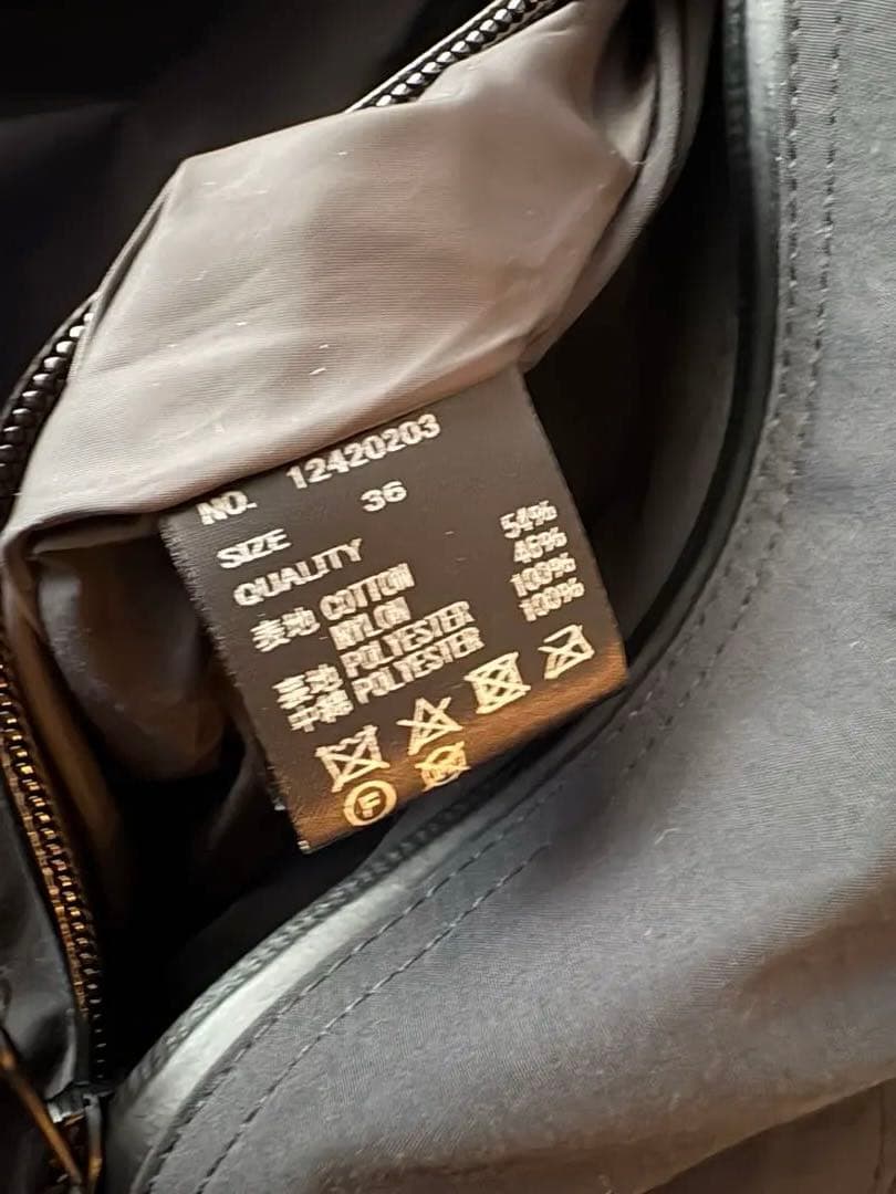 TODAYFUL フーディパフジャケット　ブラック　36