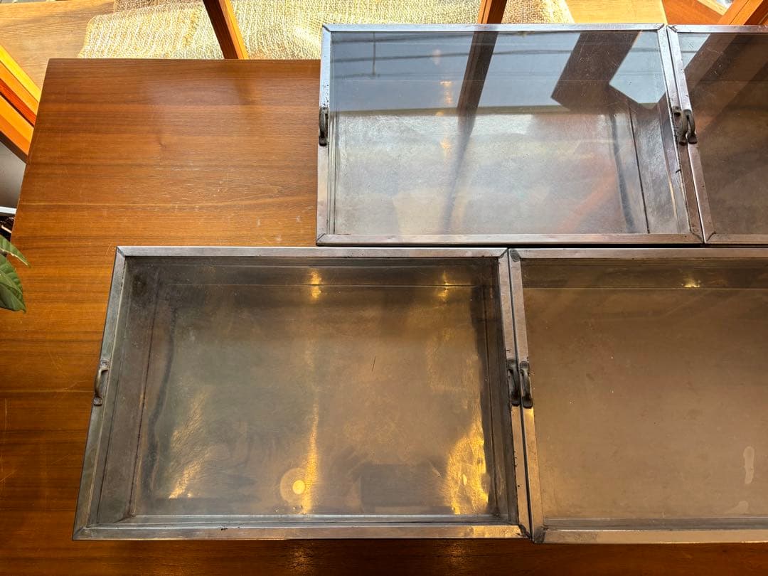 駄菓子ケース 5点まとめて　ガラス　 菓子ケース ブリキ 保存容器 コレクション