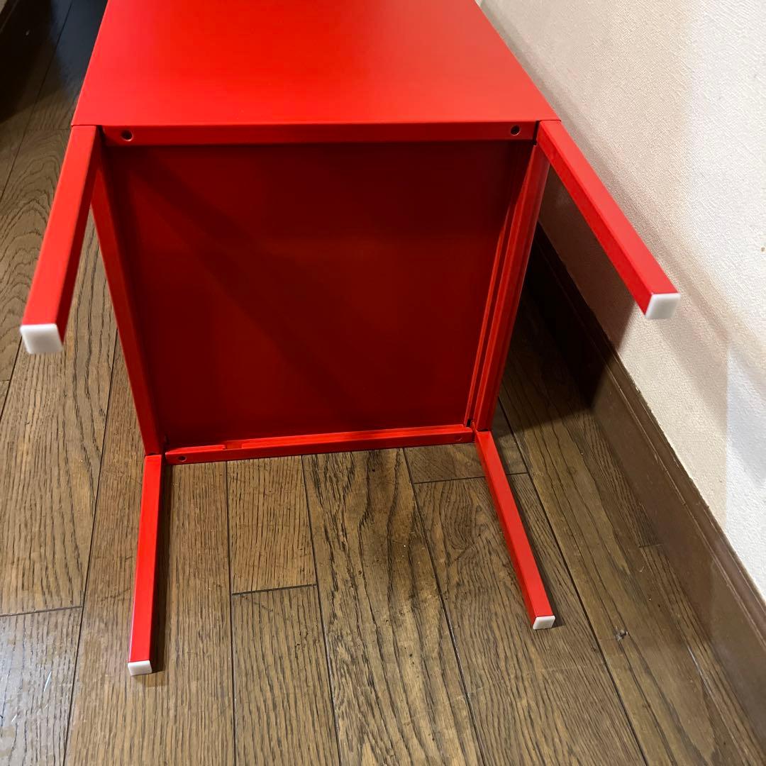 IKEA キャビネット LIXHULT リックスフルト 廃盤　　レッド　赤