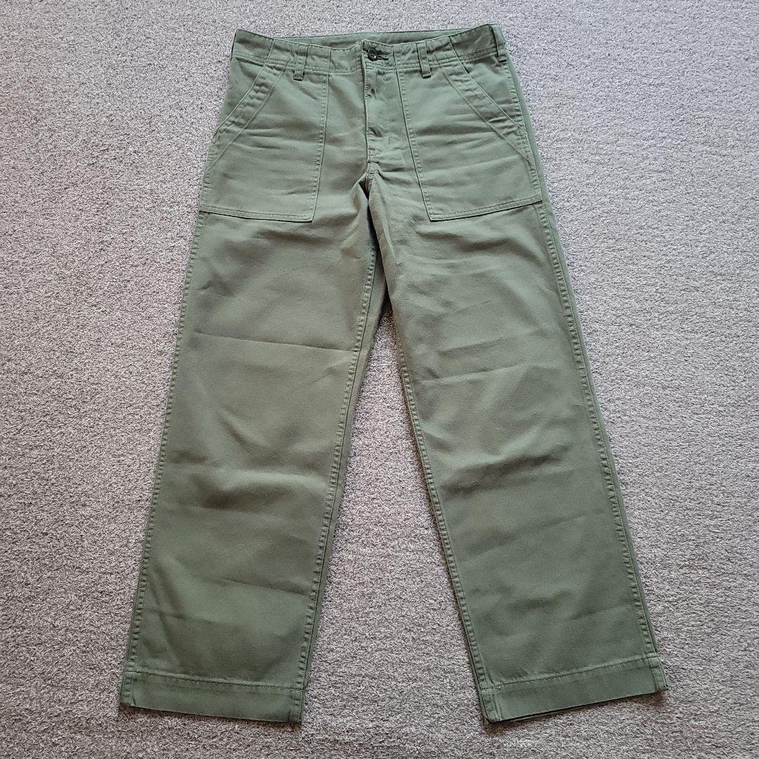 スピックアンドスパン ルーズベイカーパンツ カーキ 36サイズ