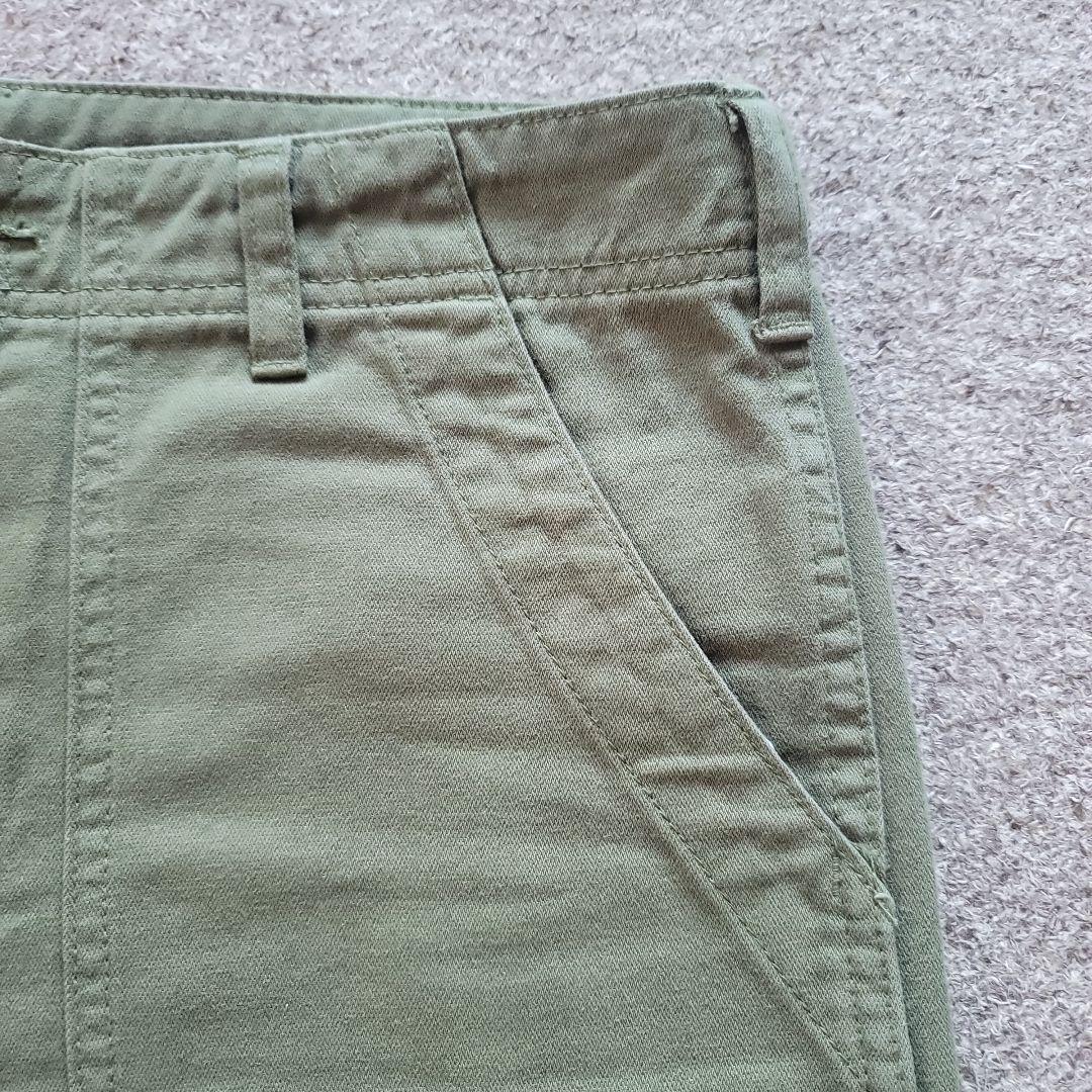 スピックアンドスパン ルーズベイカーパンツ カーキ 36サイズ