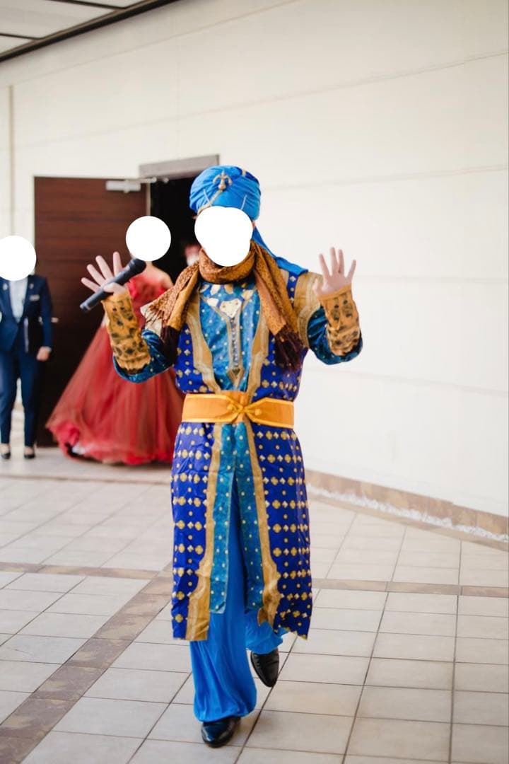 アラジン　ジーニー　衣装　コスプレ　コスチューム　余興　結婚式　ディズニー
