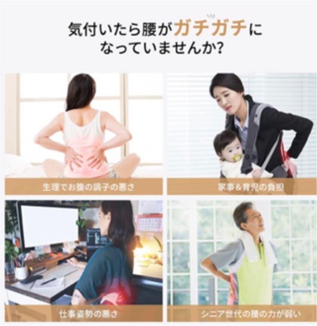 腰 EMS 遠赤外線搭載 6種類モード 3段階ヒーター