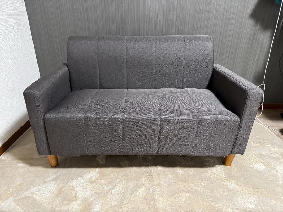 アイリスプラザ ソファ 2人掛け コンパクト FBS-2P コーヒーブラウン