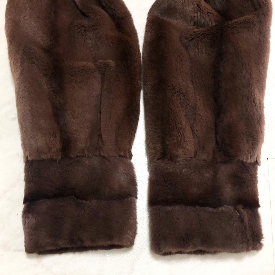 美品✨バルマン シェアードウィーゼル リバーシブル フーデットコート 本毛皮