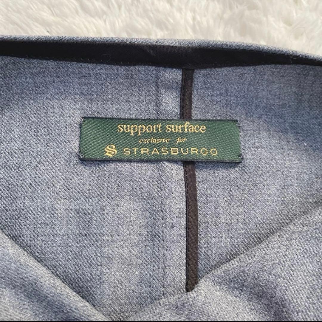 【定価約8万】未使用級サポートサーフェス×ストラスブルゴ別注 ドレープワンピース