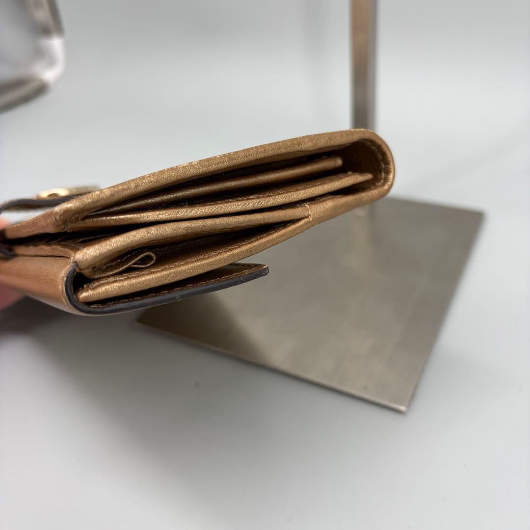 Gucci GGパターン 長財布 ベージュ/ゴールド