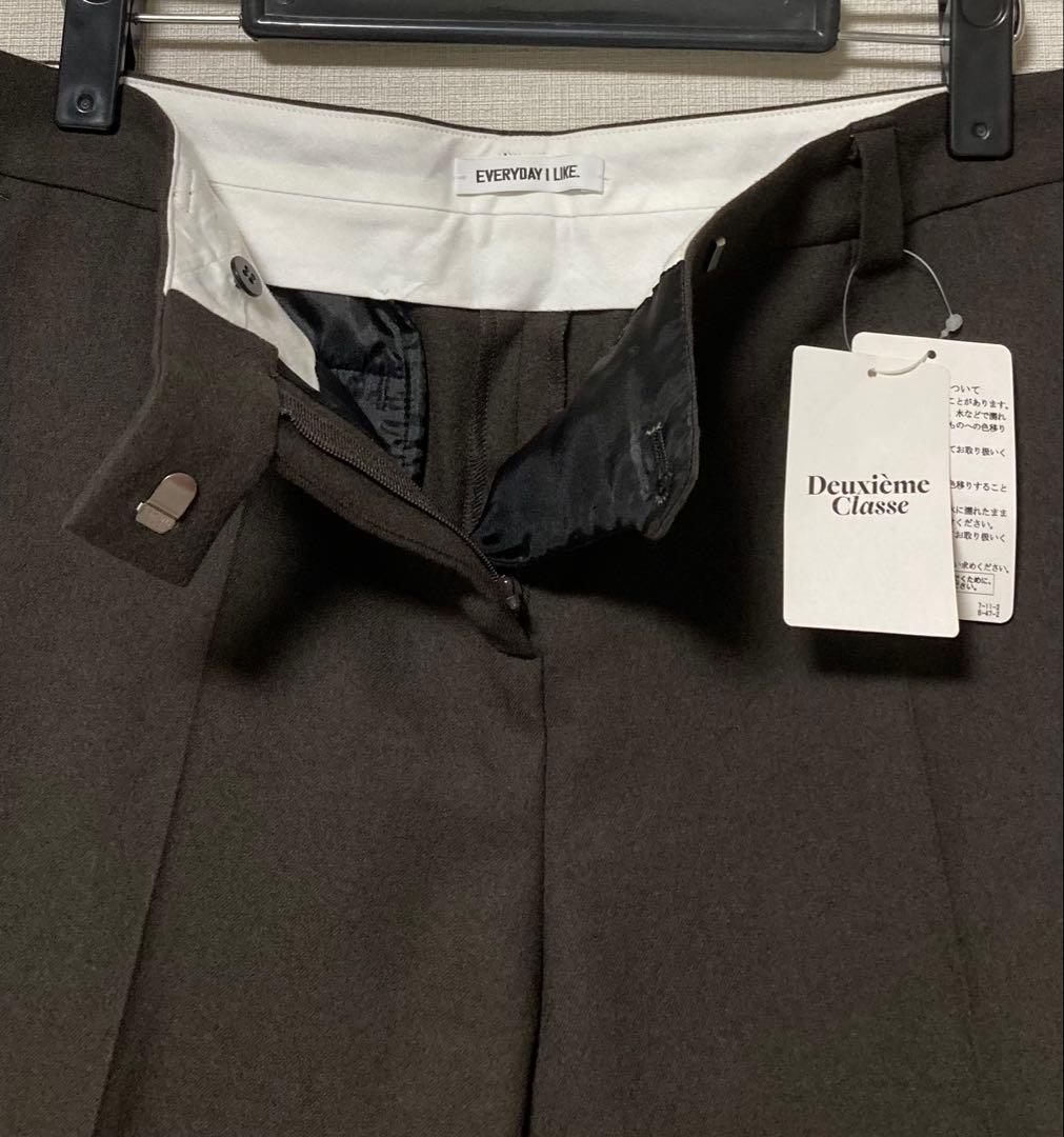 EVERYDAY I LIKE. 新品！スリムフレアパンツ 38 ブラウン