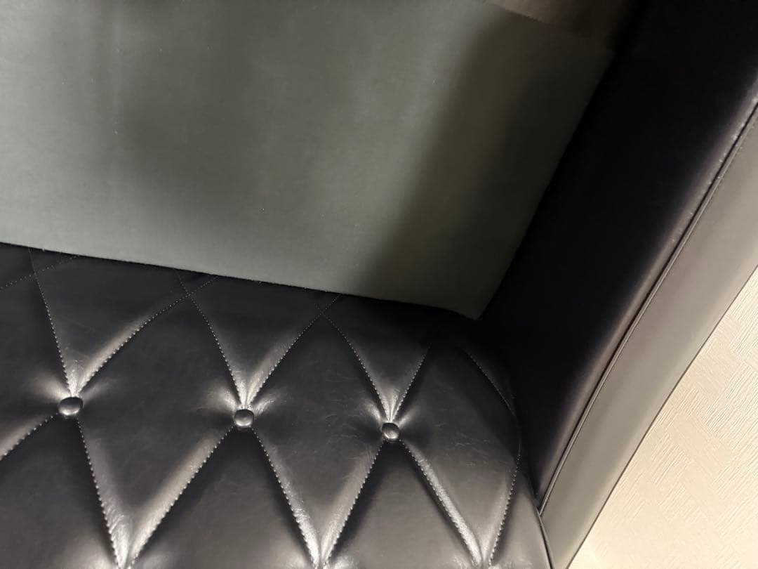 送料高額のためこの値段よろしく カリモク60 3シーター ロビーチェア ブラック