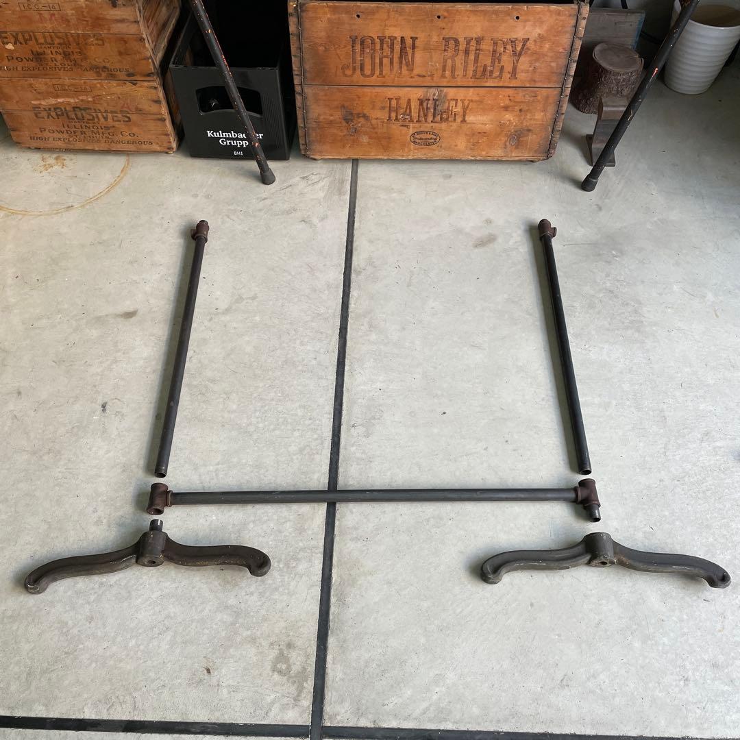 インダストリアル 鉄製 アイアン 配管パイプ ハンガーラック 無骨 シャビー