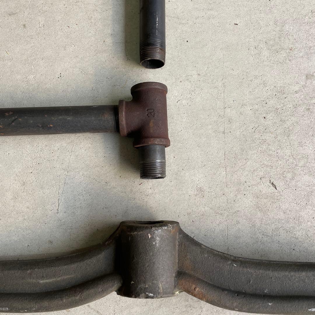 インダストリアル 鉄製 アイアン 配管パイプ ハンガーラック 無骨 シャビー