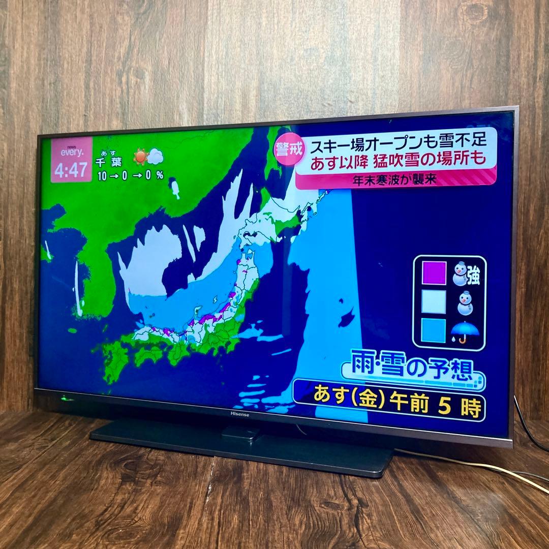 極美品 ハイセンス 43インチ 4Kテレビ 43A6800 2019年製