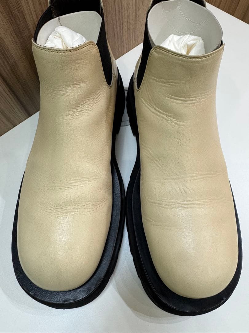 BOTTEGA VENETAサイドゴアブーツ ボッテガ ホワイト38(24cm)