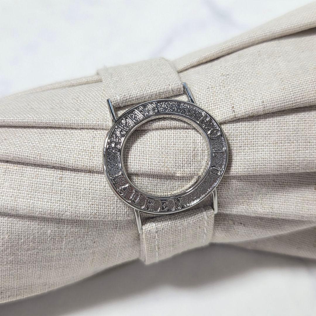 極美品⭐️ポロ ラルフローレン レース 日傘 ポロ刺繍 白 木製ハンドル