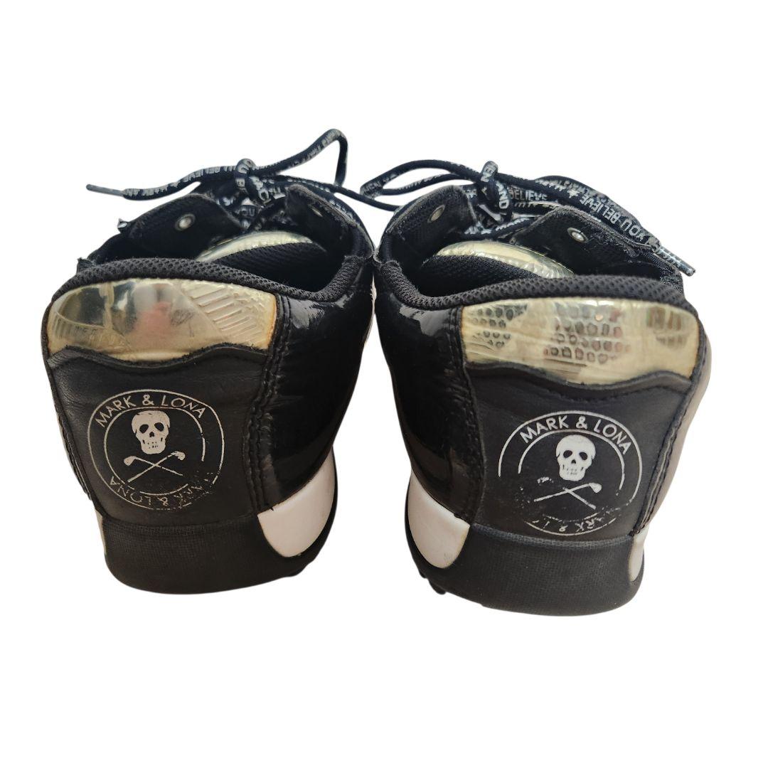 【お嬢】MARK&LONA×gravis ゴルフシューズ 黒×金 27㎝