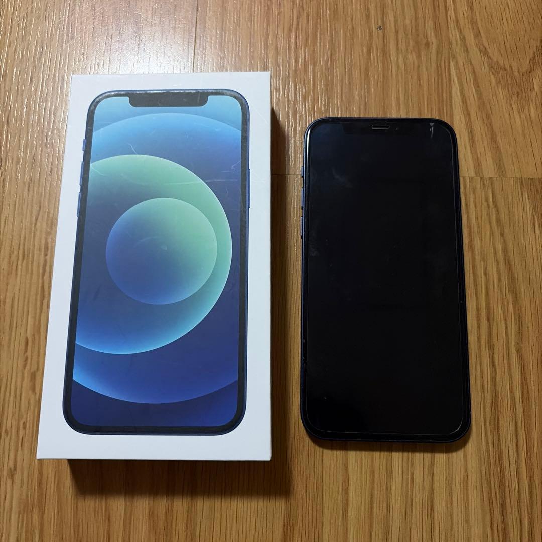 Apple iPhone 12 ブルー 本体 充電ケーブル付き　中古