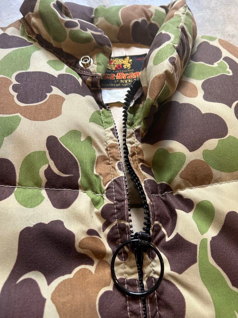 ジャケット・アウター 1980s Hansa Branta camouflage down vest