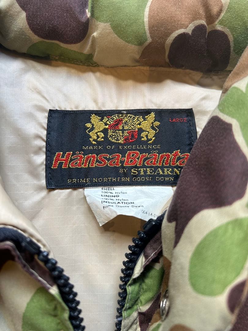 ジャケット・アウター 1980s Hansa Branta camouflage down vest