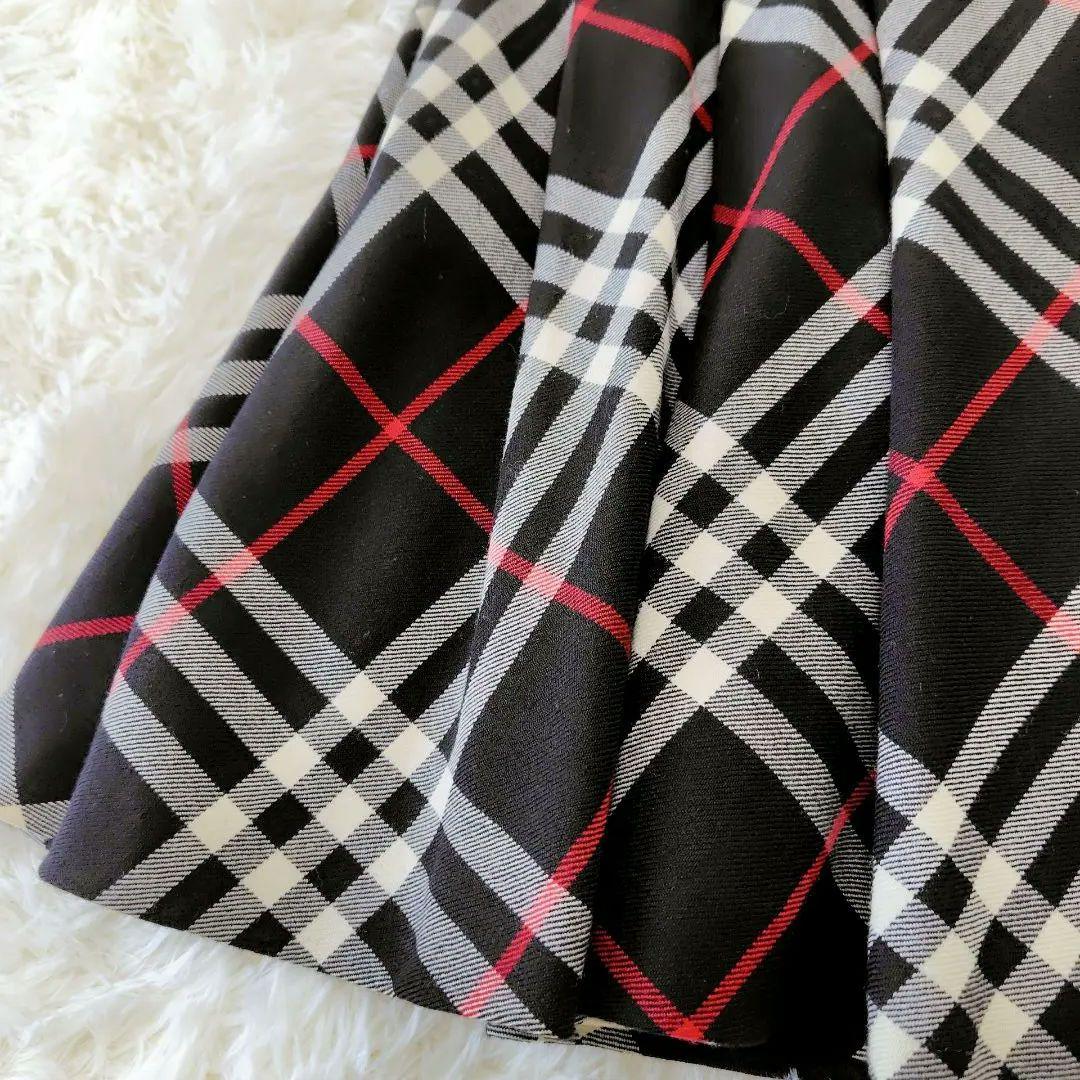【美品】BURBERRY BLUE LABEL チェック柄プリーツスカート