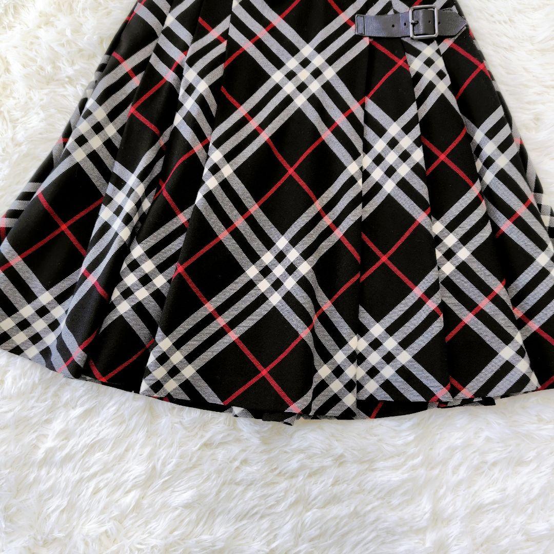 【美品】BURBERRY BLUE LABEL チェック柄プリーツスカート