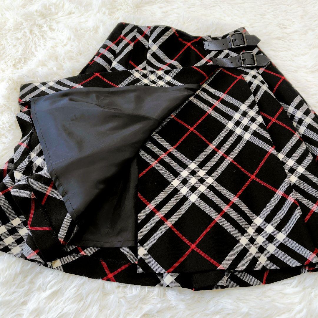 【美品】BURBERRY BLUE LABEL チェック柄プリーツスカート