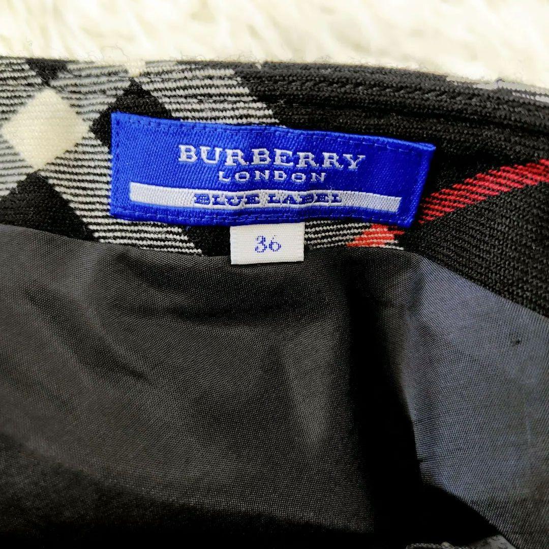 【美品】BURBERRY BLUE LABEL チェック柄プリーツスカート