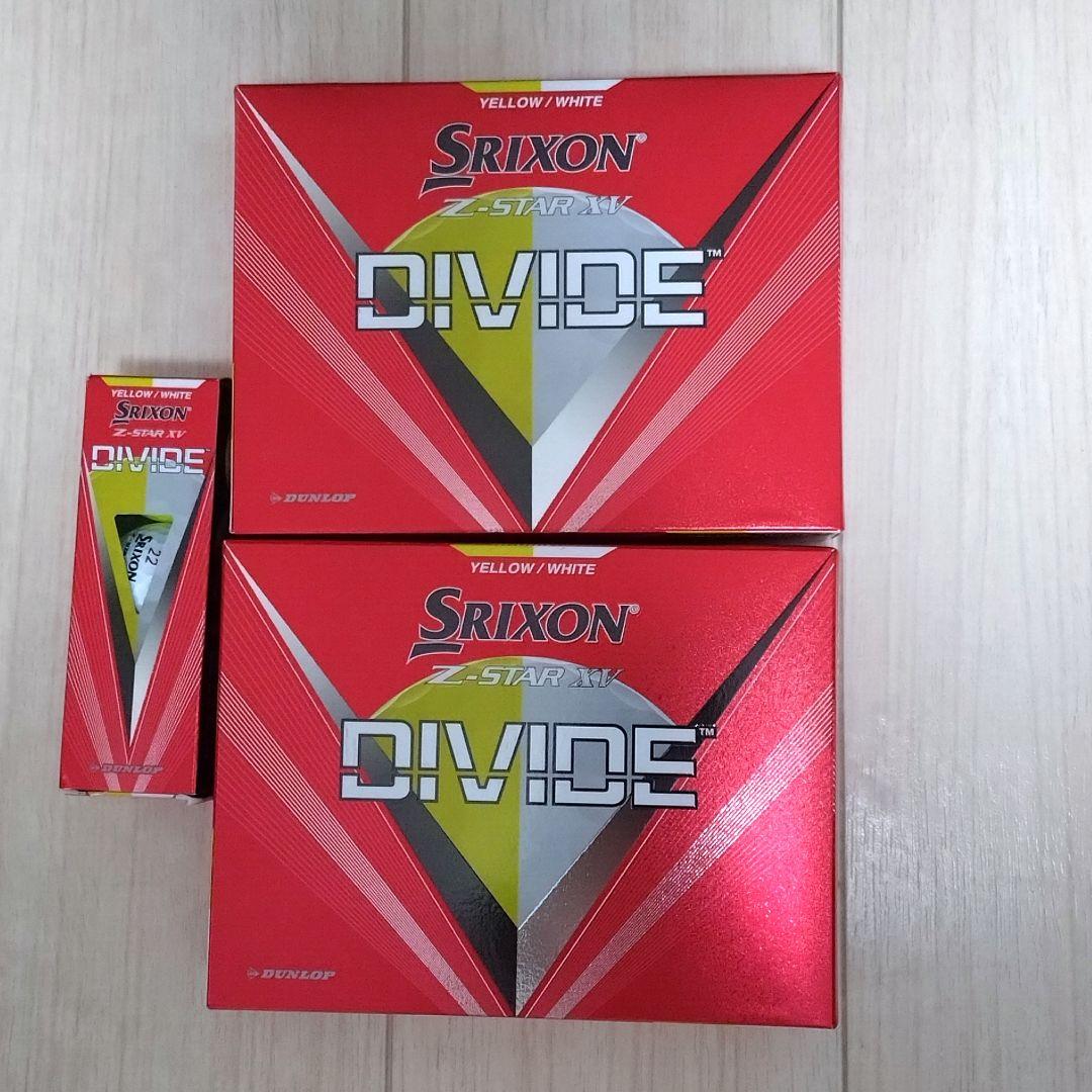 【新品】スリクソン Z-STAR XV DIVIDE 2ダース+1スリーブ