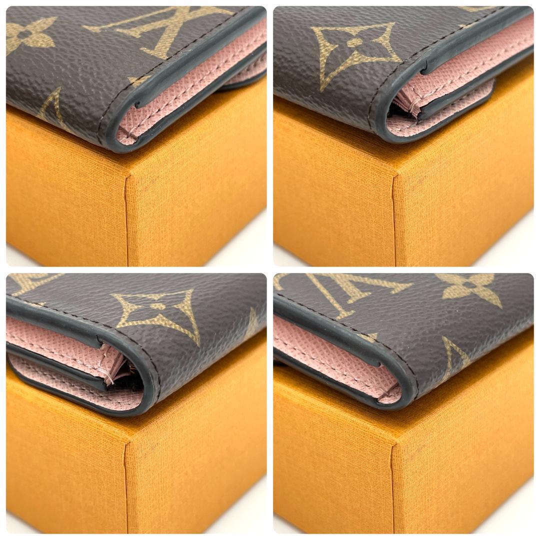 ルイヴィトン　ポルトモネ　ロザリ　モノグラム　ローズバレリーヌ　ケース