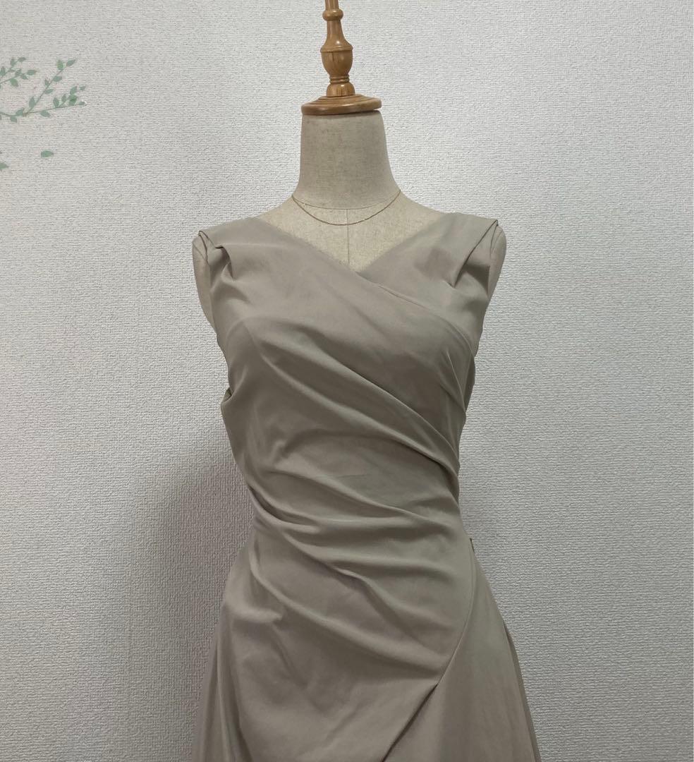 フォクシーニューヨーク　FOXEY カシュクールワンピース 38 ウォッシャブル