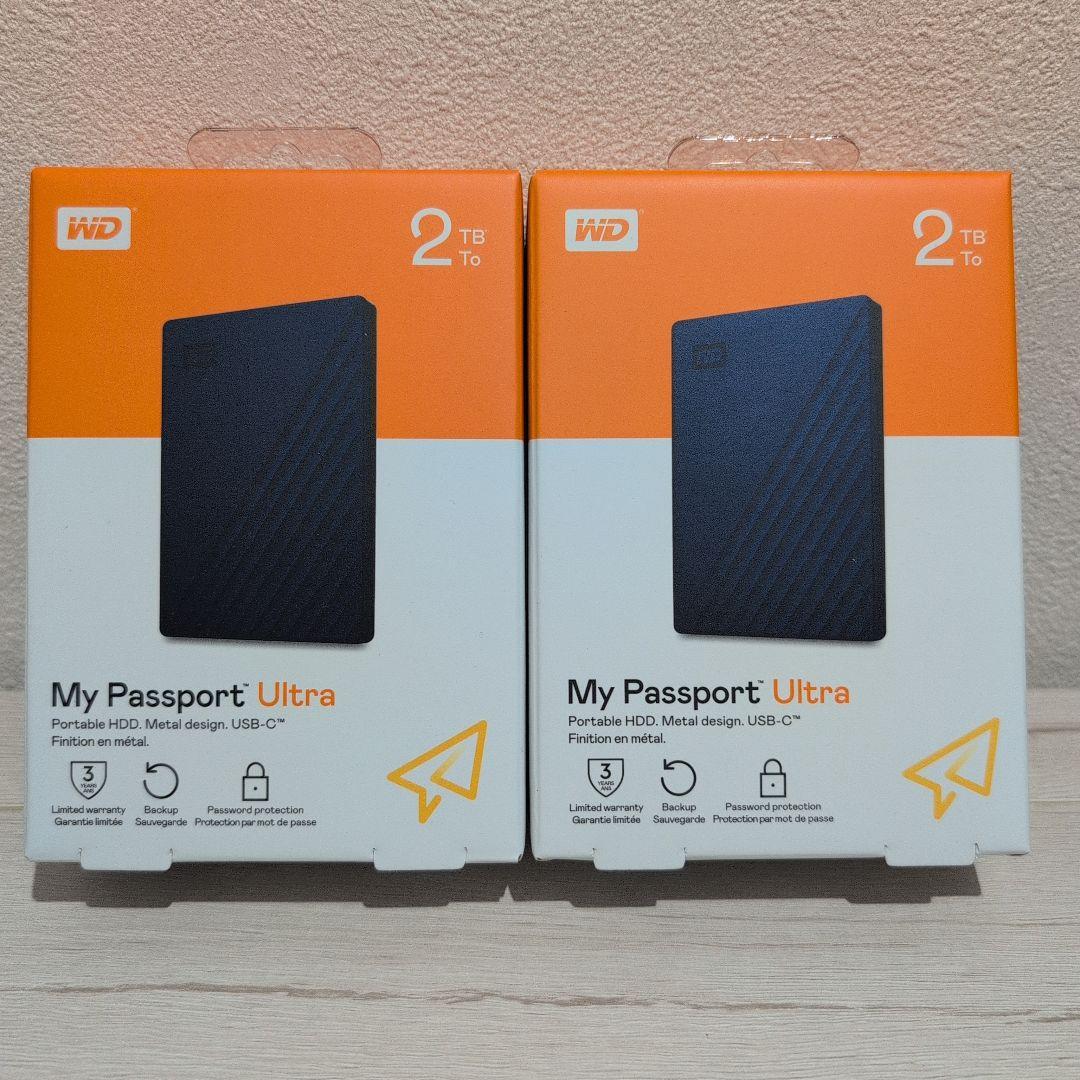 WD My Passport Ultra 2TB 2個セット