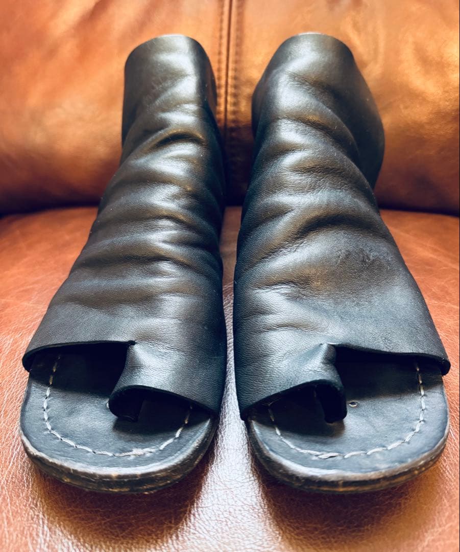 完全完売　ゴルディーニ✖︎ポルタユ　希少レザーサンダル　ヴィブラムソール　ユリウス