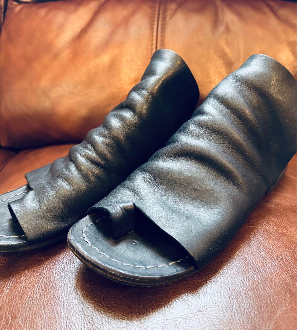 完全完売　ゴルディーニ✖︎ポルタユ　希少レザーサンダル　ヴィブラムソール　ユリウス