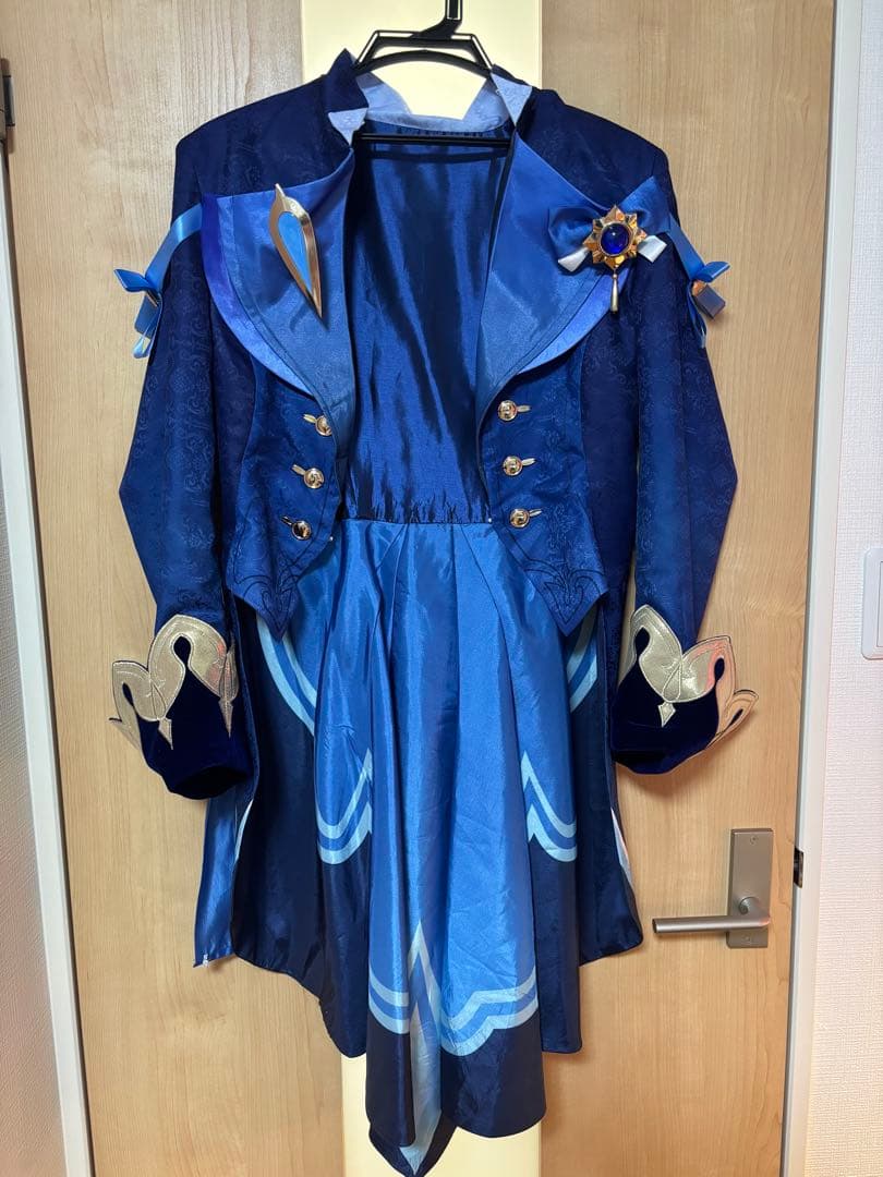 三分妄想製　黒フリーナコスプレ衣装　Lサイズ