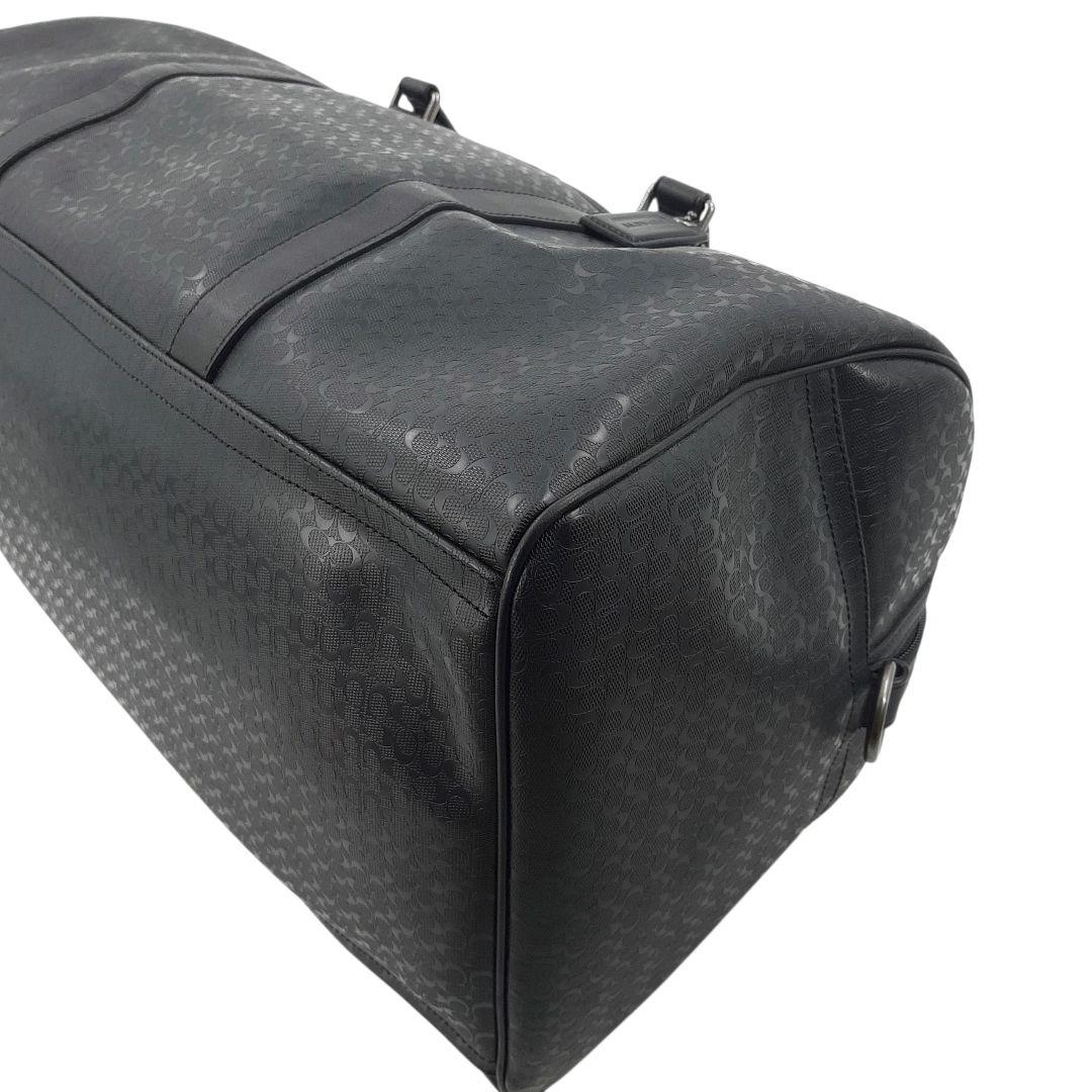 極美品✨　コーチ　ボストンバッグ　2way シグネチャー　レザー　ブラック