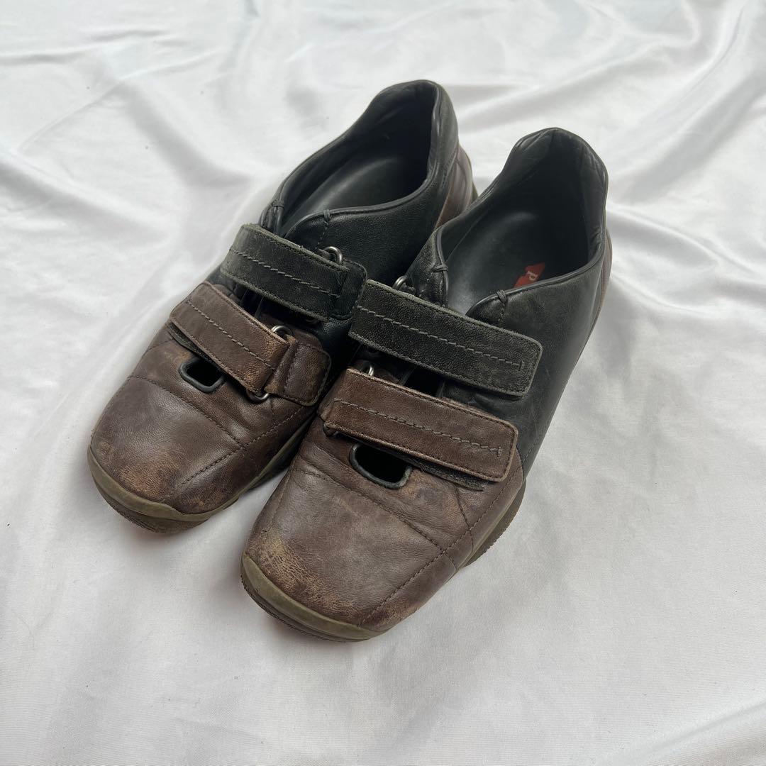 靴 Archive PRADA SPORT square velcro shoes