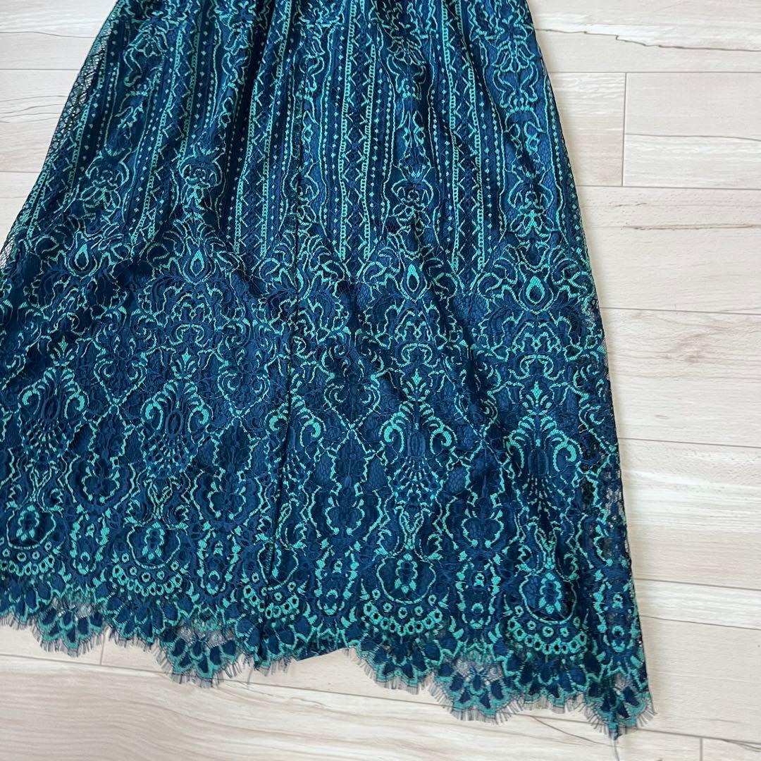 【極美品】大きいサイズ　プールヴー　パーティー　レース刺繍　オケージョンドレス