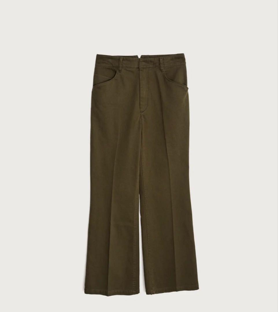【お値下げ)ENOF cotton flared work pants 02
