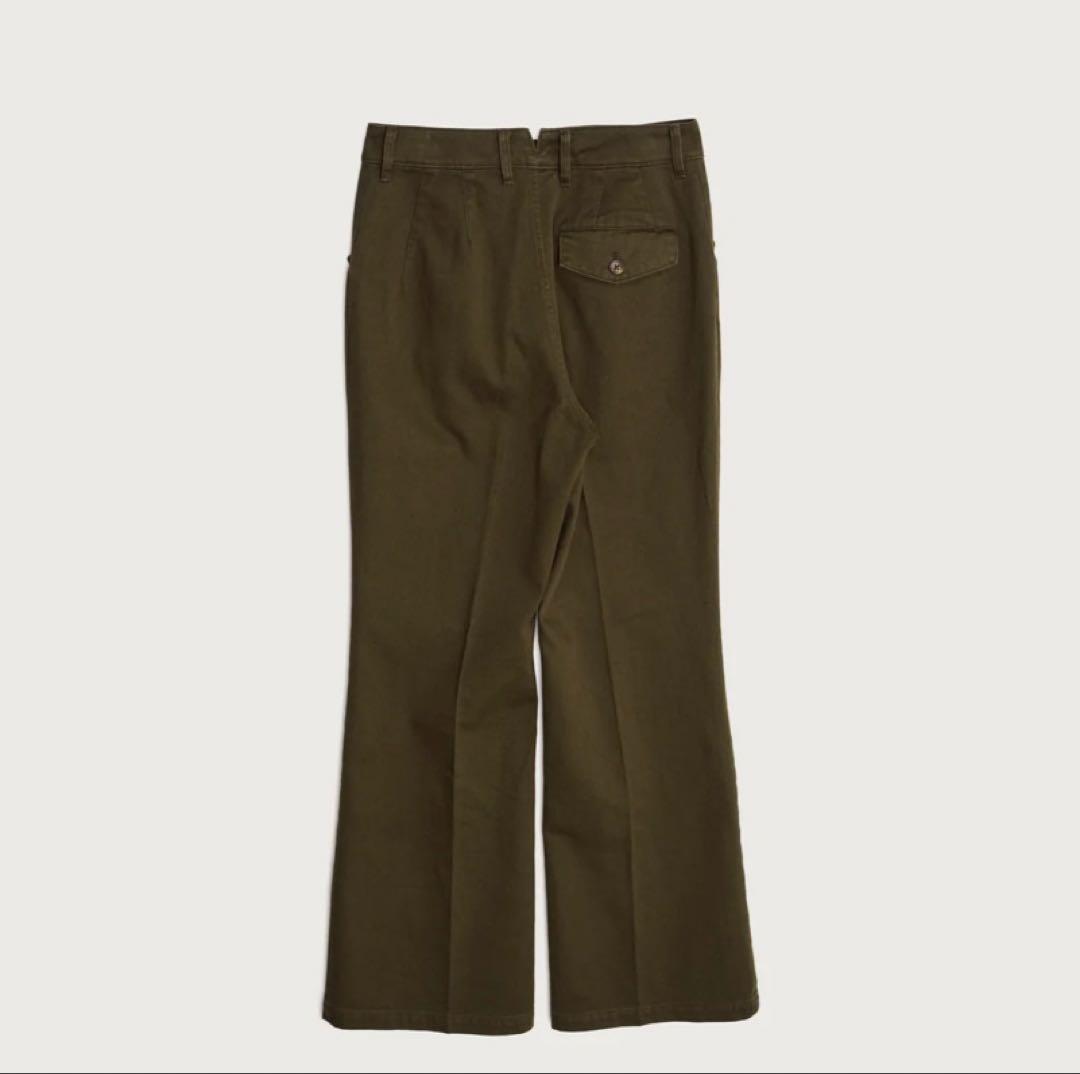 【お値下げ)ENOF cotton flared work pants 02