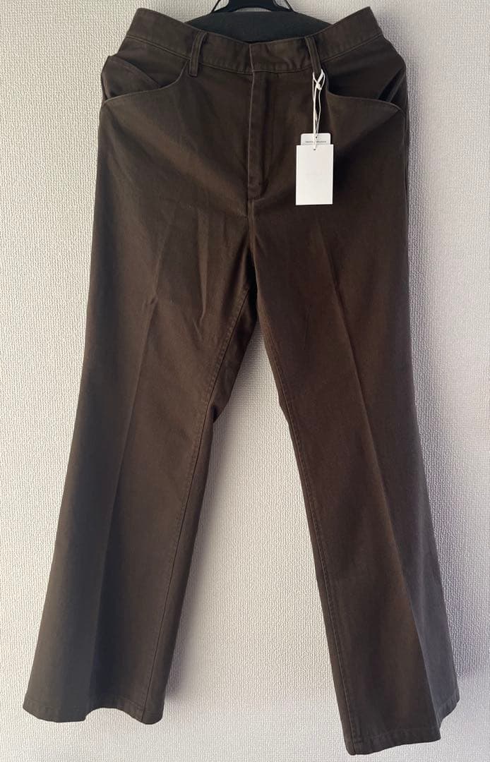 【お値下げ)ENOF cotton flared work pants 02