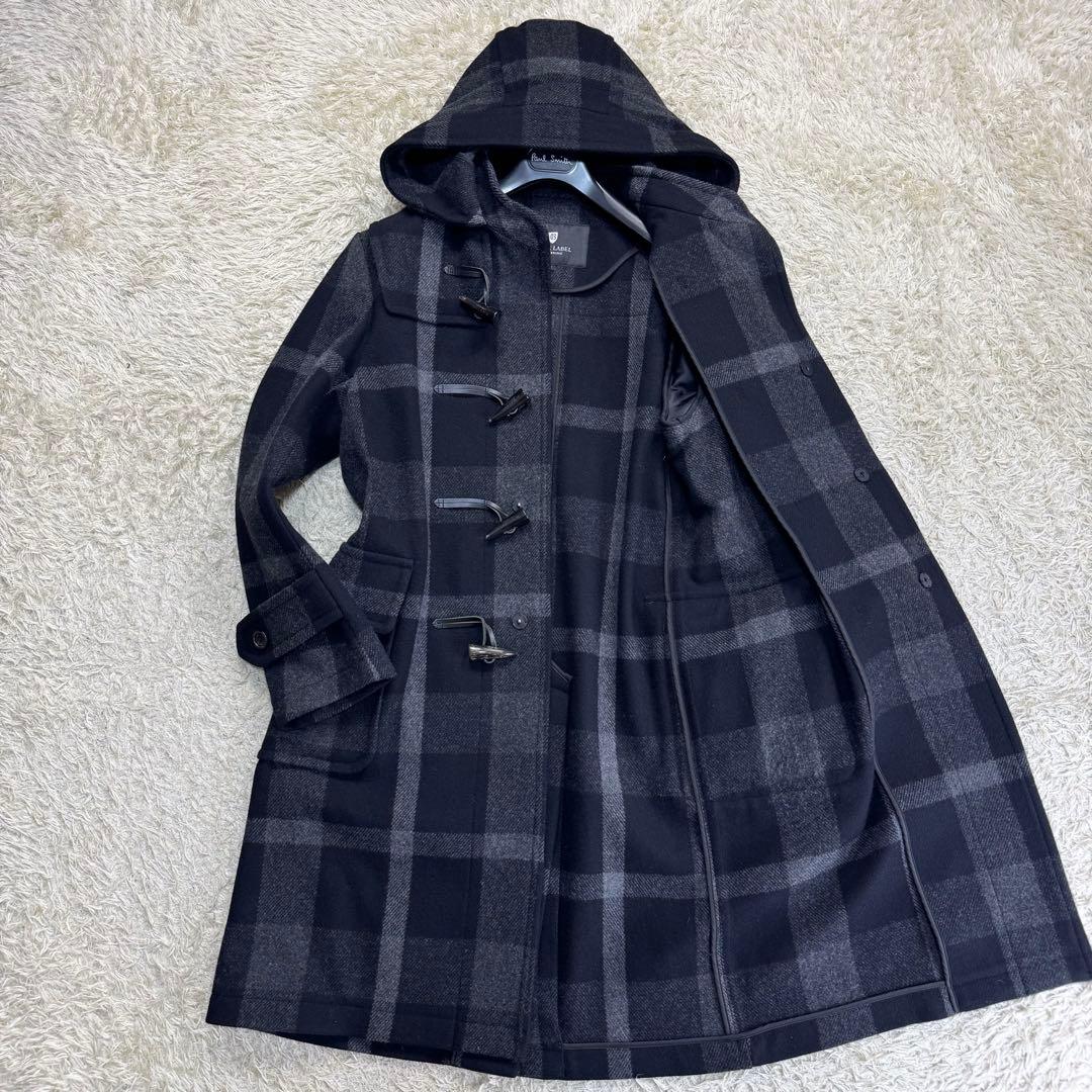 ブラックレーベルクレストブリッジ　ダッフルコート　メンズ　ノバチェック　Mサイズ