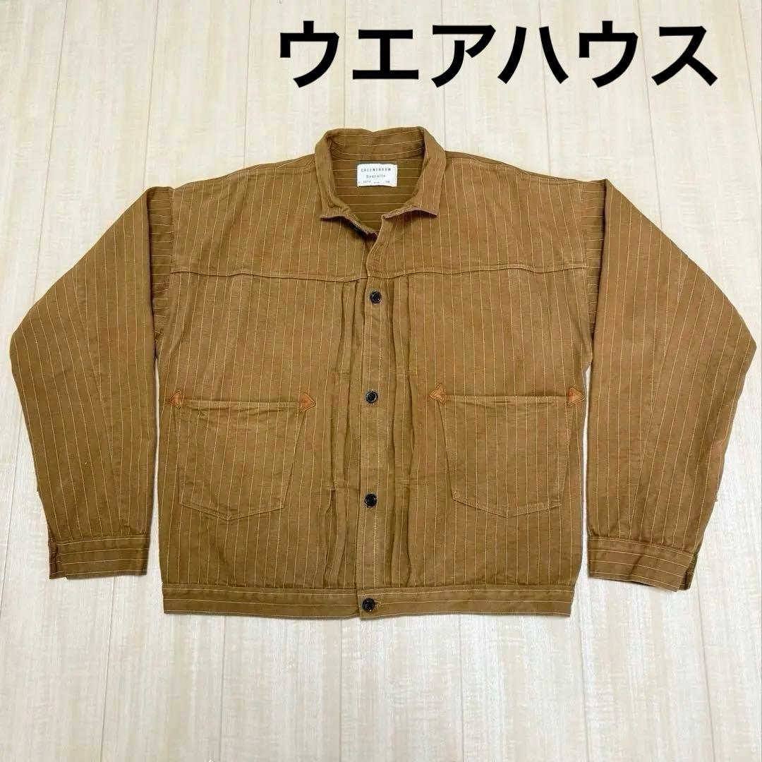 ウエアハウス グリーンバウムオーバーオールズ 2214 サイズ44 日本製 美品