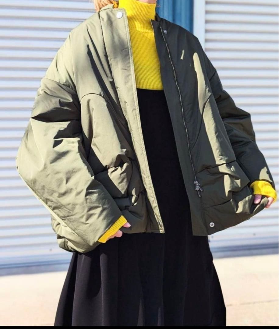 エンフォルド　SOLID BLOUSON カーキ　38