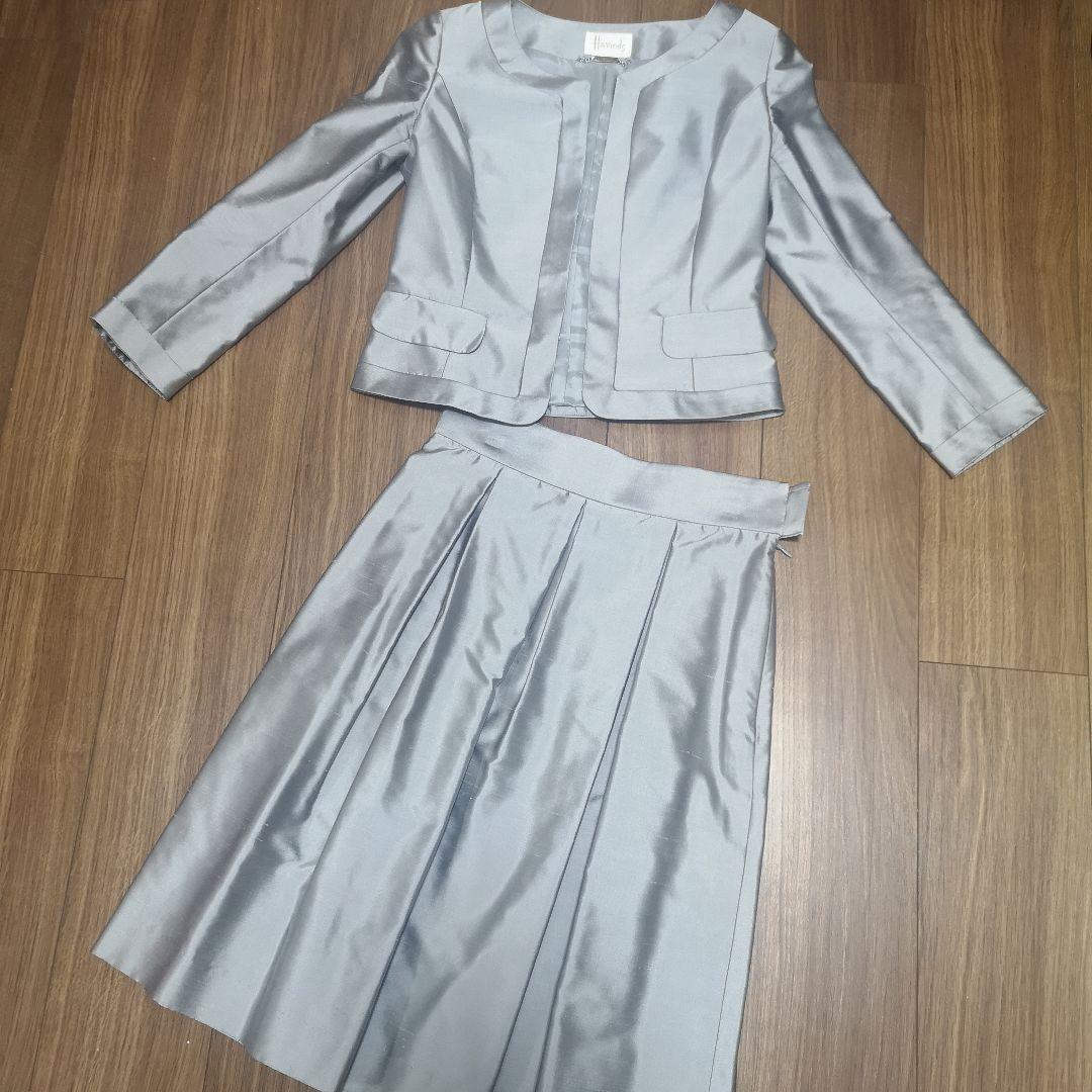 新品　ハロッズ　シルク　100%　スーツ　Harrods　上下セット