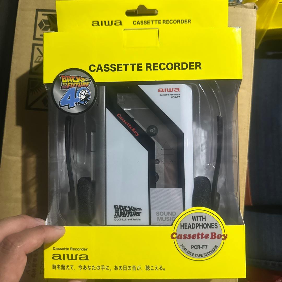 【新品、未開封】バックトゥザフューチャーカセットレコーダー