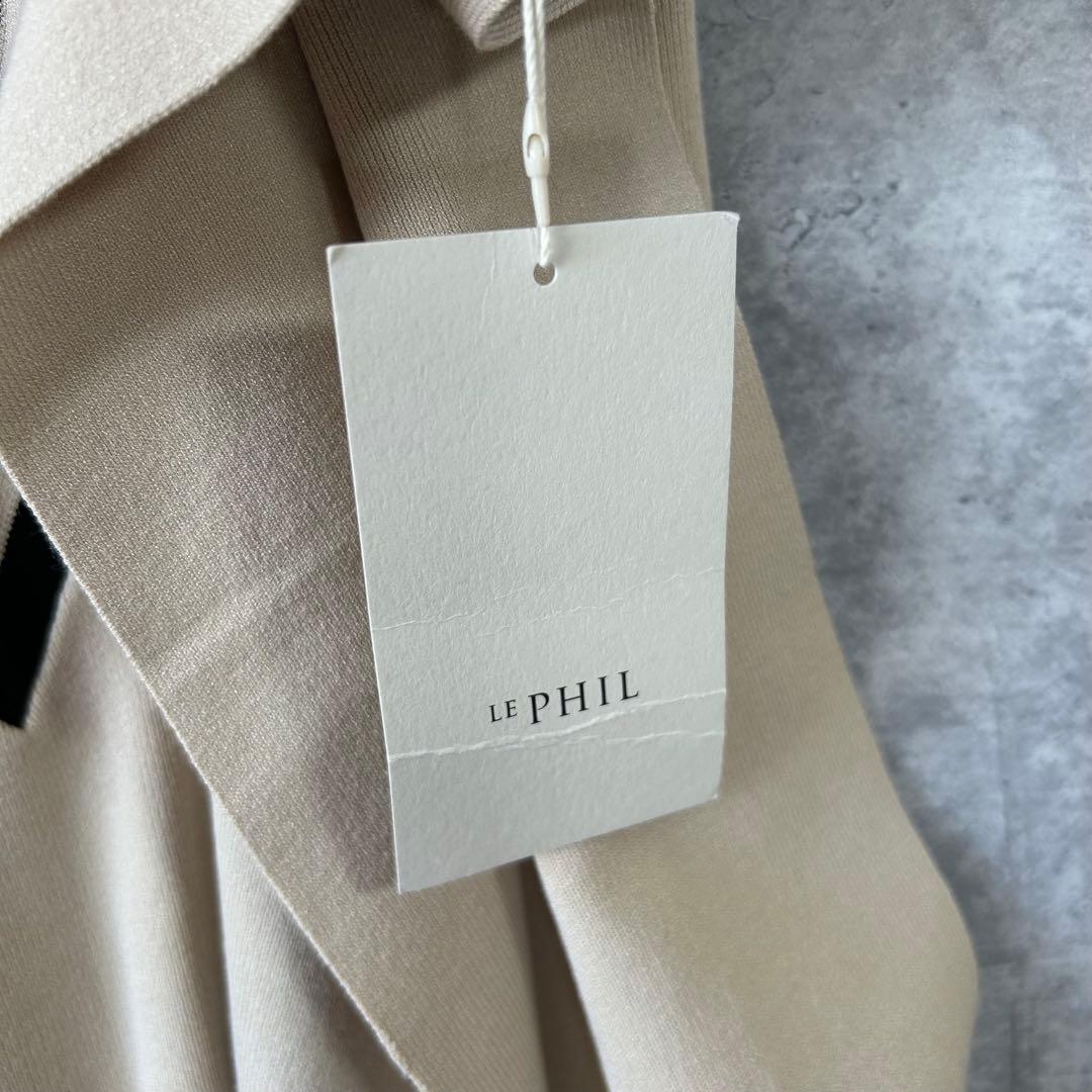 新品未使用　LE PHIL ルフィル　 ラインニットジレ　テールスリット
