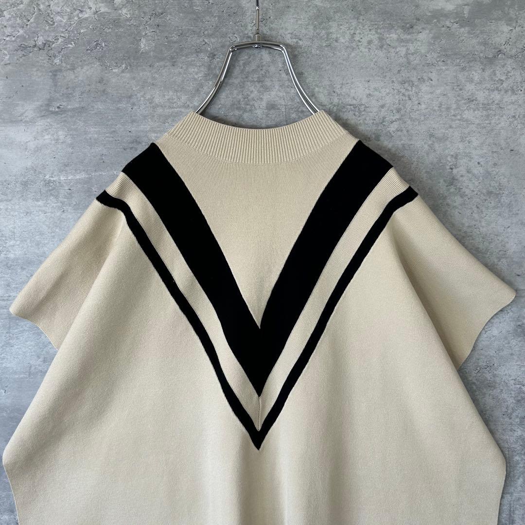 新品未使用　LE PHIL ルフィル　 ラインニットジレ　テールスリット