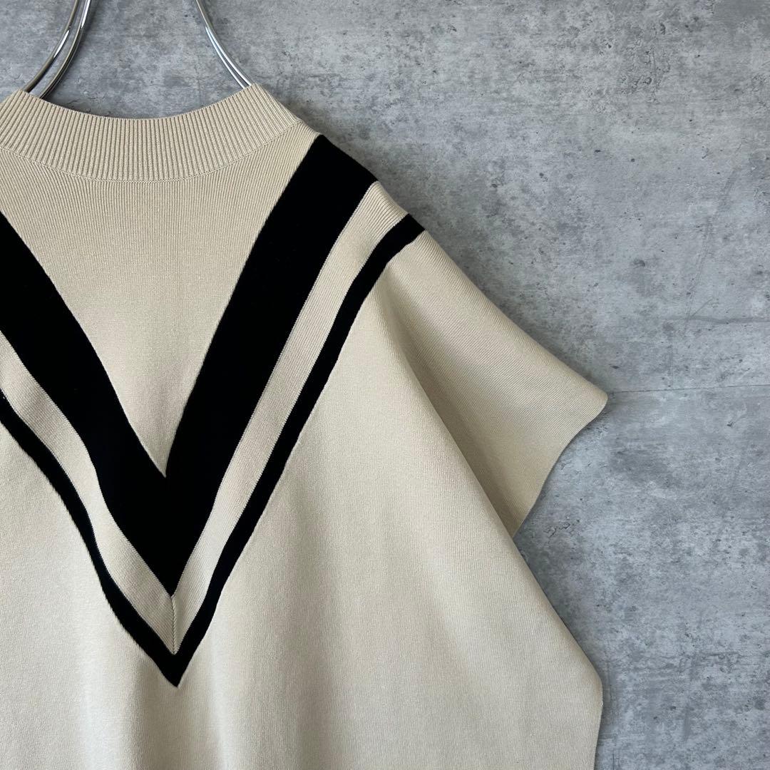 新品未使用　LE PHIL ルフィル　 ラインニットジレ　テールスリット