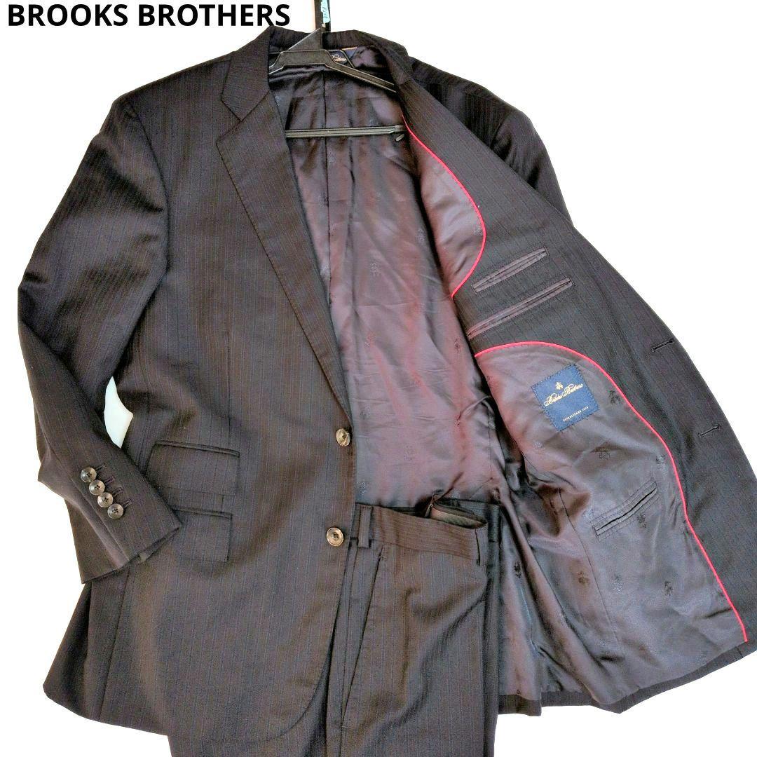 ブルックスブラザーズ セットアップ カノニコ スーパー110’s 濃紺 L相当