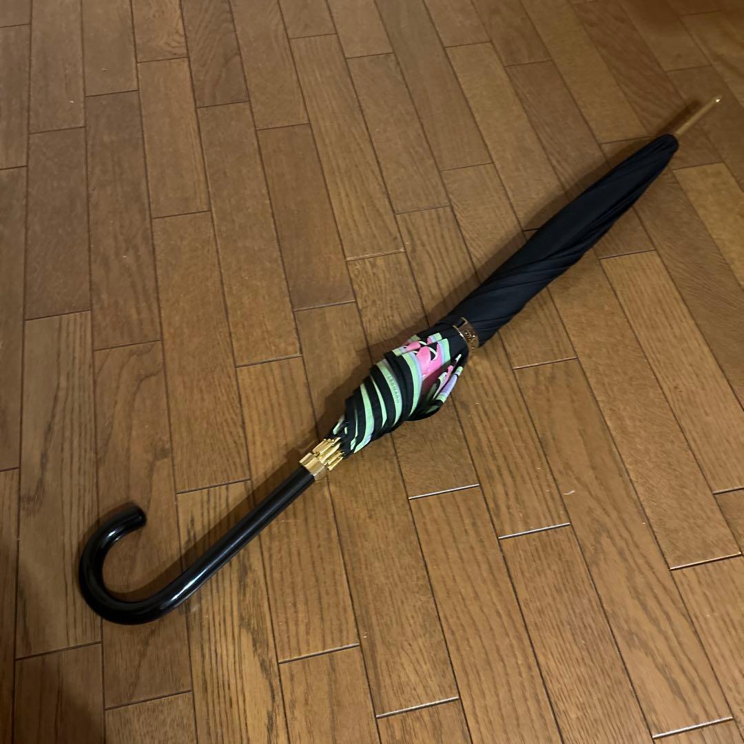 REONARD レオナール　花柄　文字ロゴいり　晴雨兼用長傘　かさ