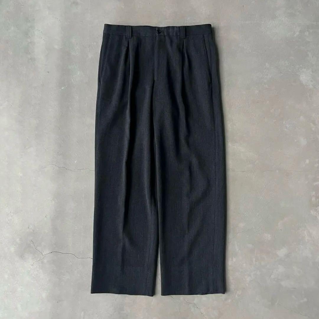 パンツ armani archive wool grey trousers